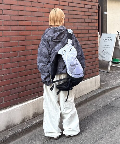 Franklin Climbing（フランクリンクライミング）の「【Franklin Climbing】撥水/ユニセックス/シティアクティブツリーカモアノラック（ナイロンジャケット・メンズ・ブラック/ネイビー・LARGE/MEDIUM）」の9枚目の写真