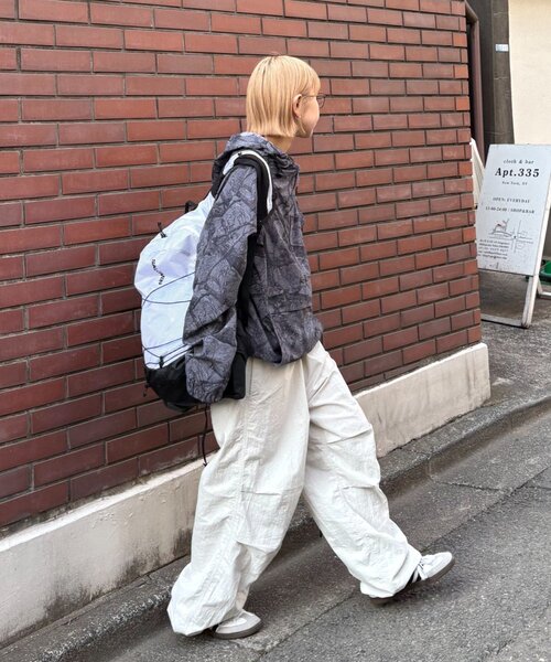 Franklin Climbing（フランクリンクライミング）の「【Franklin Climbing】撥水/ユニセックス/シティアクティブツリーカモアノラック（ナイロンジャケット・メンズ・ブラック/ネイビー・LARGE/MEDIUM）」の8枚目の写真