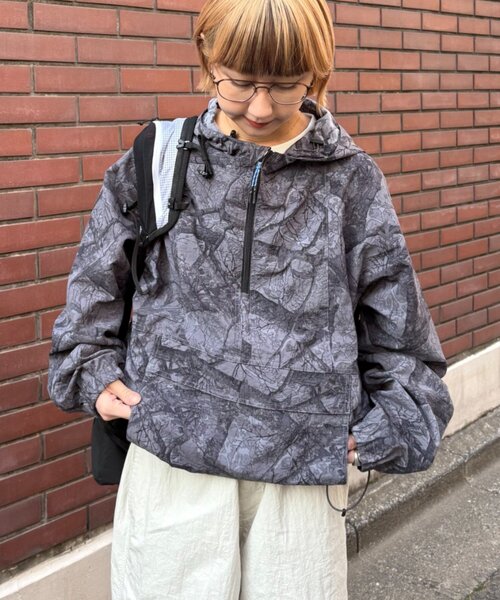 【Franklin Climbing】撥水/ユニセックス/ナイロンアノラック/シティアクティブツリーカモアノラック