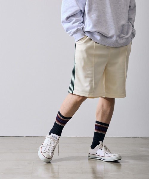 improves(インプローブス)の「ラインジャージ ハーフパンツ(その他パンツ・メンズ・ネイビー/ホワイト/ブラック・LARGE/MEDIUM/SMALL)」の1枚目の写真