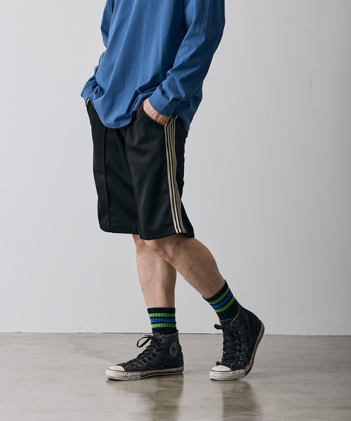 improves(インプローブス)の「ラインジャージ ハーフパンツ(その他パンツ・メンズ・ネイビー/ホワイト/ブラック・LARGE/MEDIUM/SMALL)」の2枚目の写真