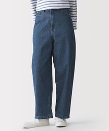 無印良品（ムジルシリョウヒン）の「婦人　木の実から作ったカポック混　デニムコクーンパンツ（デニムパンツ）」