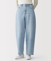 無印良品 | 婦人 木の実から作ったカポック混 デニムコクーンパンツ(デニムパンツ)