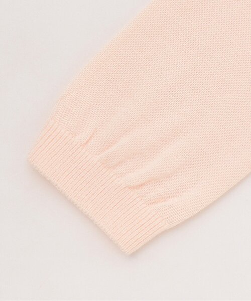 sense of wonder（センスオブワンダー）の「リボンインターシャカーディガン（カーディガン/ボレロ・キッズ・ピンク/オフホワイト・120-130cm/100-110cm/80-90cm）」の5枚目の写真