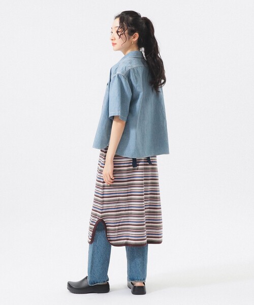 BEAMS BOY（ビームスボーイ）の「マルチボーダー ワンピース（ワンピース・レディース・オレンジ/ピンク/グリーン・ONE SIZE）」の9枚目の写真