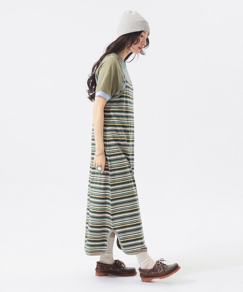 BEAMS BOY（ビームスボーイ）の「マルチボーダー ワンピース（ワンピース・レディース・オレンジ/ピンク/グリーン・ONE SIZE）」の18枚目の写真