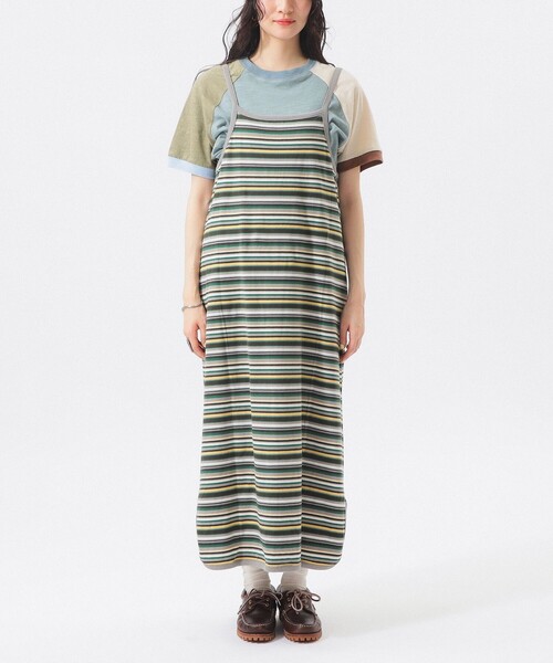 BEAMS BOY（ビームスボーイ）の「マルチボーダー ワンピース（ワンピース・レディース・オレンジ/ピンク/グリーン・ONE SIZE）」の20枚目の写真