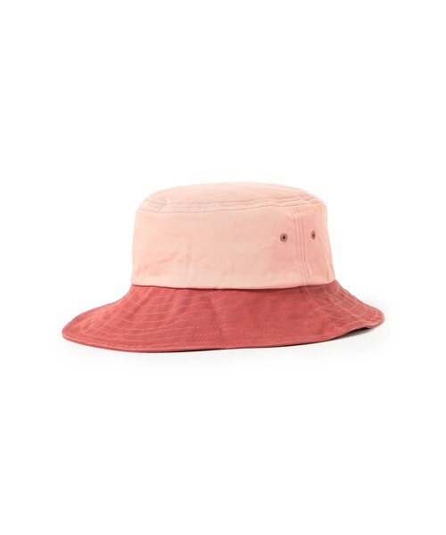 BEAMS PLUS（ビームスプラス）の「Long bill Bucket Hat 62 Twill Pigment Gradation Print（ハット・メンズ・ブルー/イエロー/レッド・ONE SIZE）」の8枚目の写真