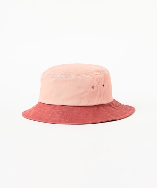 BEAMS PLUS（ビームスプラス）の「Long bill Bucket Hat 62 Twill Pigment Gradation Print（ハット・メンズ・ブルー/イエロー/レッド・ONE SIZE）」の9枚目の写真