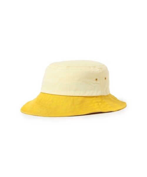 BEAMS PLUS（ビームスプラス）の「Long bill Bucket Hat 62 Twill Pigment Gradation Print（ハット・メンズ・ブルー/イエロー/レッド・ONE SIZE）」の10枚目の写真