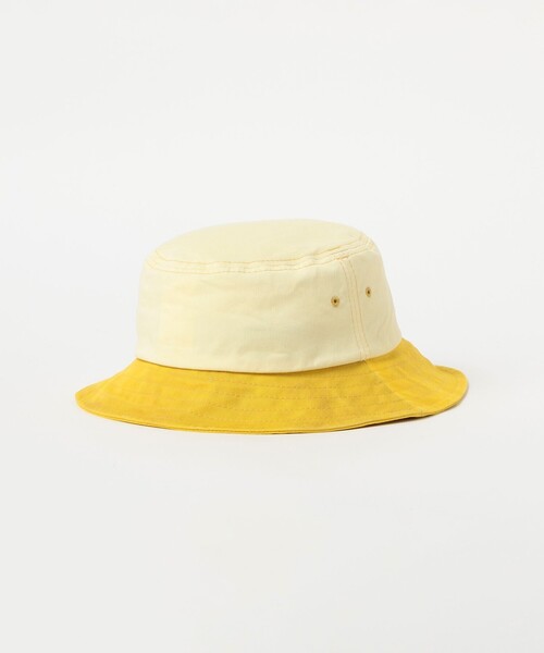 BEAMS PLUS（ビームスプラス）の「Long bill Bucket Hat 62 Twill Pigment Gradation Print（ハット・メンズ・ブルー/イエロー/レッド・ONE SIZE）」の11枚目の写真