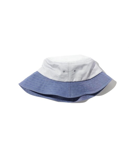 BEAMS PLUS（ビームスプラス）の「Long bill Bucket Hat 62 Twill Pigment Gradation Print（ハット・メンズ・ブルー/イエロー/レッド・ONE SIZE）」の12枚目の写真