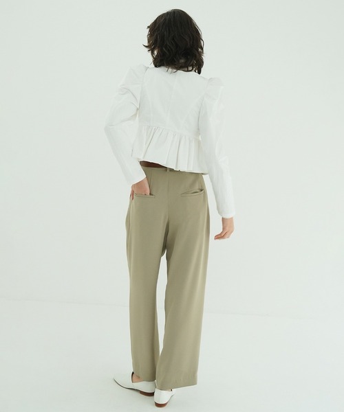SHORT PEPLUM RIBBON TOPS（シャツ/ブラウス）｜CLANE（クラネ）の