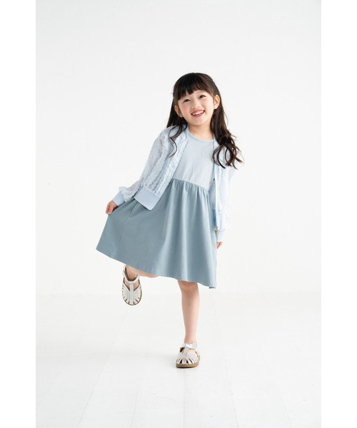 nino(ニノ)の「シアーフリル ZIPジャケット(その他アウター・キッズ・ライトブルー/ホワイト・150cm/140cm/130cm)」の8枚目の写真