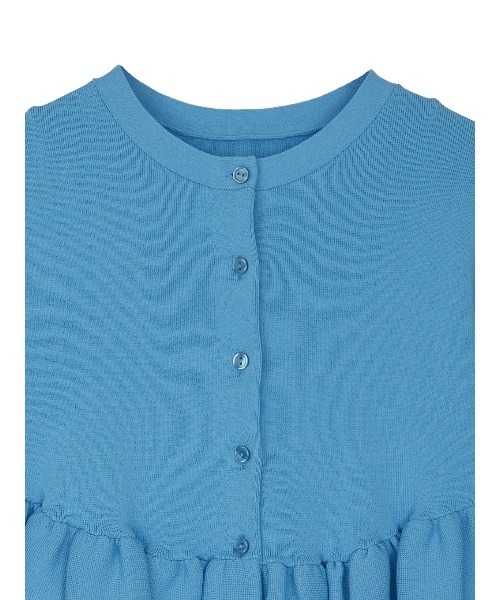 Ameri（アメリ）の「COMPACT BALLOON PEPLUM KNIT CARDIGAN（カーディガン/ボレロ・レディース・ブルー/ブラック/ホワイト・SMALL/MEDIUM）」の22枚目の写真