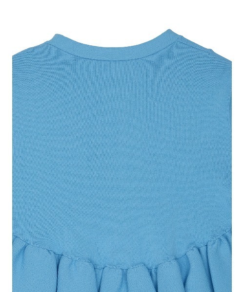 トップス COMPACT BALLOON PEPLUM KNIT CARDIGAN COMPACT BALLOON PEPLUM KNIT CARDIGAN