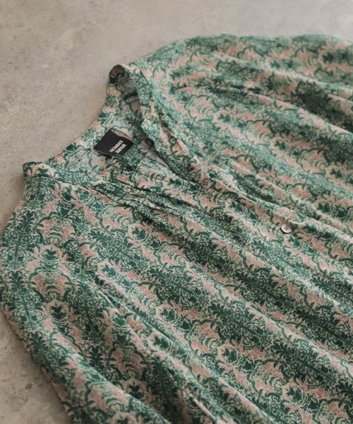 NOMBRE IMPAIR（ノンブルアンペール）の「【予約】シアーアラベスクPT　ピンタックブラウス（シャツ/ブラウス・レディース・グリーン/ブラウン・FREE）」の22枚目の写真