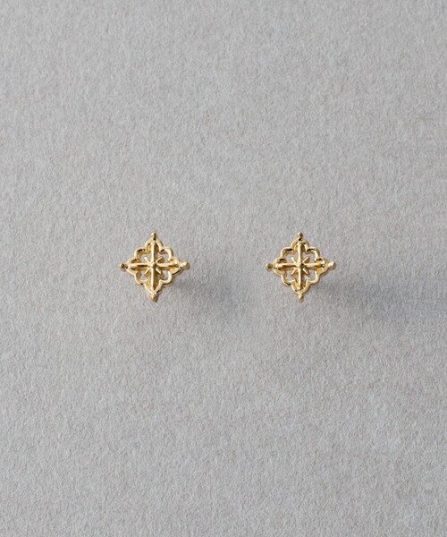 レースライン] K18YG ピアス（ピアス（両耳用））｜ete（エテ）の