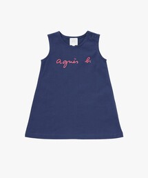 agnes b.（アニエスベー）の「ベビー ロゴ コットン ノースリーブ ワンピース "Barbie"（ワンピース）」