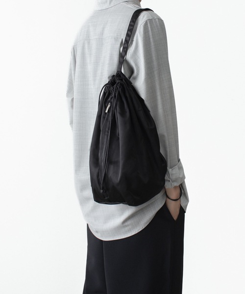 ATTACHMENT バケットバッグ　ナイロン ブラック ナイロン バケットバッグ / NYLON BUCKET BAG（ショルダーバッグ