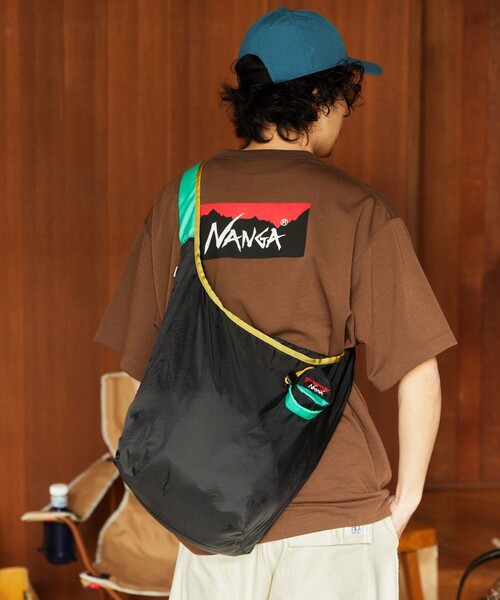 NANGA（ナンガ）の「NANGA × FREAK'S STORE/ナンガ × フリークスストア 別注 POCKETABLE SHOULDER BAG ポケッタブル ショルダーバッグ（ショルダーバッグ・メンズ・サックスブルー/ブラック/グレー/イエロー・ONE SIZE）」の15枚目の写真