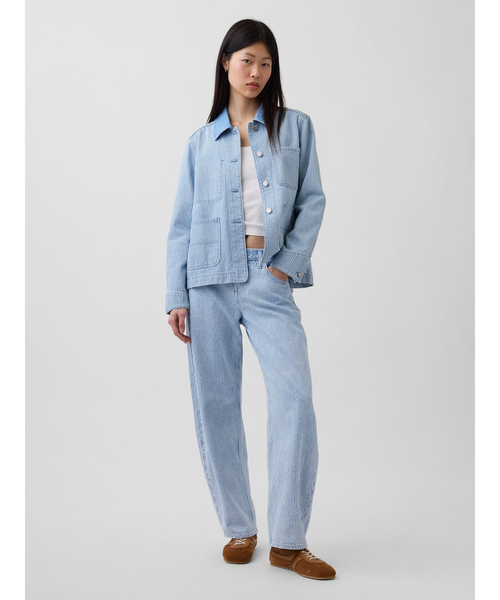 GAP(ギャップ)の「ローライズ ウルトラソフト バレルデニム(デニムパンツ・レディース・ブルー・29/27/30/28/26/23/24/25)」の2枚目の写真