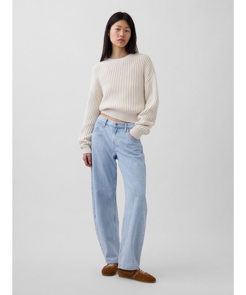 GAP(ギャップ)の「ローライズ ウルトラソフト バレルデニム(デニムパンツ・レディース・ブルー・29/27/30/28/26/23/24/25)」の3枚目の写真