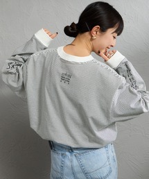 Manhattan Portage | [MANHATTAN PORTAGE/マンハッタンポーテージ] スカイラインロゴ ボーダー ロングスリーブTシャツ(Tシャツ/カットソー)