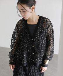 La TOTALITE | 【洗える】フラワーレースカーディガン(カーディガン/ボレロ)