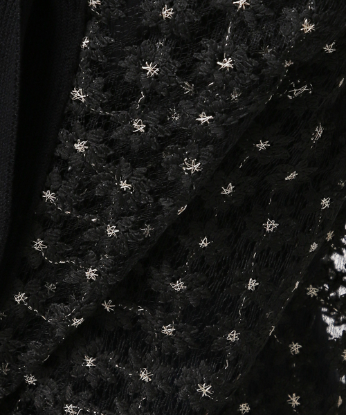 La TOTALITE（ラトータリテ）の「【洗える】フラワーレースカーディガン（カーディガン/ボレロ・レディース・ホワイト/ブラック・FREE）」の3枚目の写真