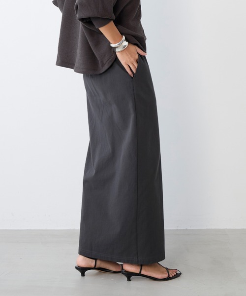 MICA&DEAL(マイカ&ディール)の「コットンチノタイトスカート〈2サイズ展開〉(スカート・レディース・グレー/ベージュ・36/38)」の16枚目の写真