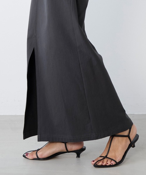 MICA&DEAL(マイカ&ディール)の「コットンチノタイトスカート〈2サイズ展開〉(スカート・レディース・グレー/ベージュ・36/38)」の18枚目の写真