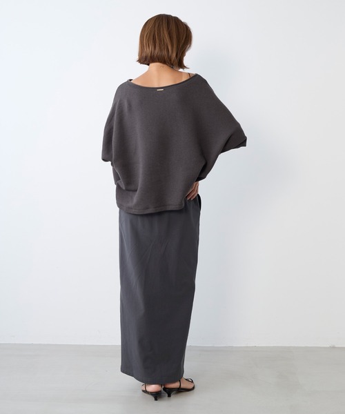 MICA&DEAL(マイカ&ディール)の「コットンチノタイトスカート〈2サイズ展開〉(スカート・レディース・グレー/ベージュ・36/38)」の21枚目の写真