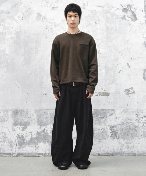 INTEMPOMOOD(インテンポムード)の「ソーホー ワイド コットンパンツ_ブラック(その他パンツ・メンズ・ブラック・MEDIUM/LARGE/X-LARGE)」の5枚目の写真