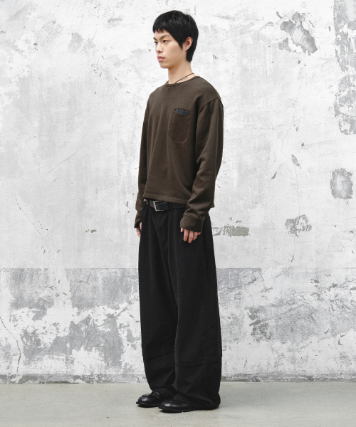 INTEMPOMOOD(インテンポムード)の「ソーホー ワイド コットンパンツ_ブラック(その他パンツ・メンズ・ブラック・MEDIUM/LARGE/X-LARGE)」の6枚目の写真