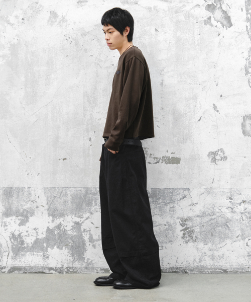 INTEMPOMOOD(インテンポムード)の「ソーホー ワイド コットンパンツ_ブラック(その他パンツ・メンズ・ブラック・MEDIUM/LARGE/X-LARGE)」の8枚目の写真