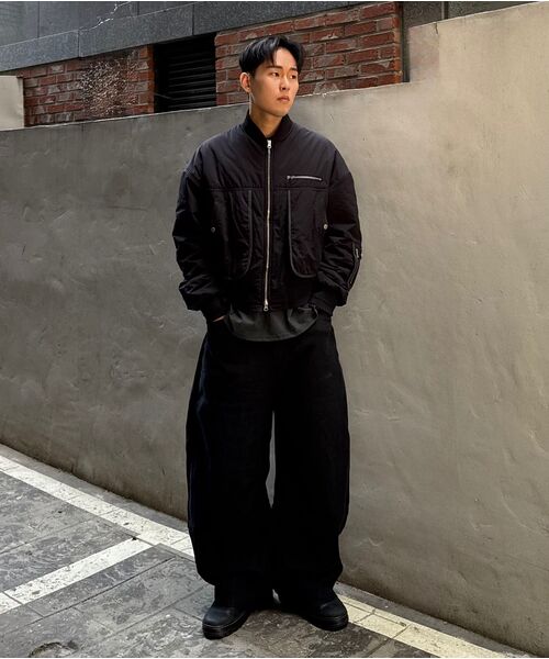 INTEMPOMOOD(インテンポムード)の「ソーホー ワイド コットンパンツ_ブラック(その他パンツ・メンズ・ブラック・MEDIUM/LARGE/X-LARGE)」の20枚目の写真