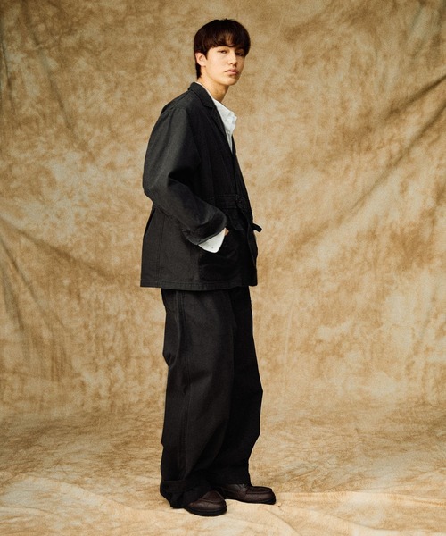 niko and...(ニコアンド)の「【ANDSEWN (アンドソーン)】ビンテージノーフォークジャケット(その他アウター・メンズ・チャコール/キャメル・LARGE/MEDIUM)」の8枚目の写真