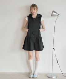 Birthday room | フード付きスウェットワンピ/Hooded sweatshirt dress(ワンピース)
