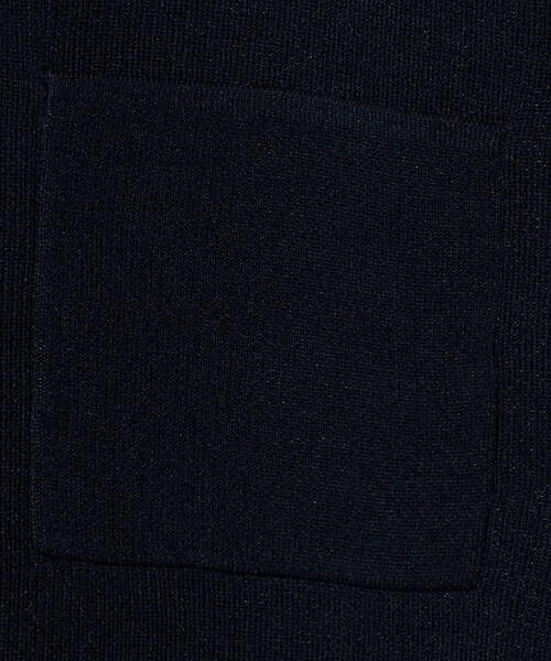UNITED ARROWS（ユナイテッドアローズ）の「ジャケットライク ニットカーディガン ‐ウォッシャブル‐（カーディガン/ボレロ・レディース・ネイビー/オフホワイト/イエロー・FREE）」の7枚目の写真