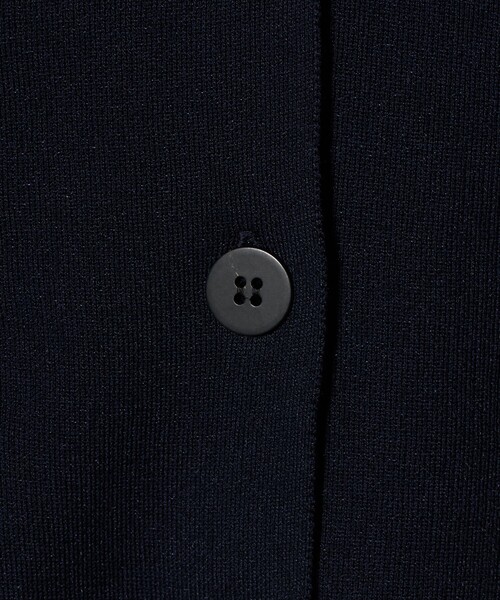 UNITED ARROWS（ユナイテッドアローズ）の「ジャケットライク ニットカーディガン ‐ウォッシャブル‐（カーディガン/ボレロ・レディース・ネイビー/オフホワイト/イエロー・FREE）」の8枚目の写真