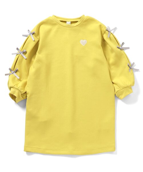 apres les cours(アプレレクール)の「袖リボンワンピース(ワンピース・キッズ・グレー/ブラック/イエロー・80/90/100/110/120/130/140)」の13枚目の写真