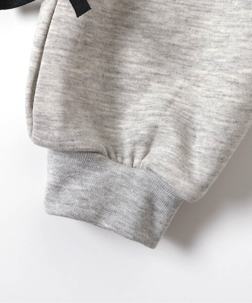 apres les cours(アプレレクール)の「袖リボンワンピース(ワンピース・キッズ・グレー/ブラック/イエロー・80/90/100/110/120/130/140)」の5枚目の写真