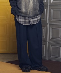 MAISON SPECIAL（メゾンスペシャル）の「《UNISEX》Clear Trichotine Two-tuck Prime-Wide Slacks クリアトリコチンプライムワイドツータックスラックス【MAISON SPECIAL メゾンスペシャル】■セットアップ対応■（スラックス）」