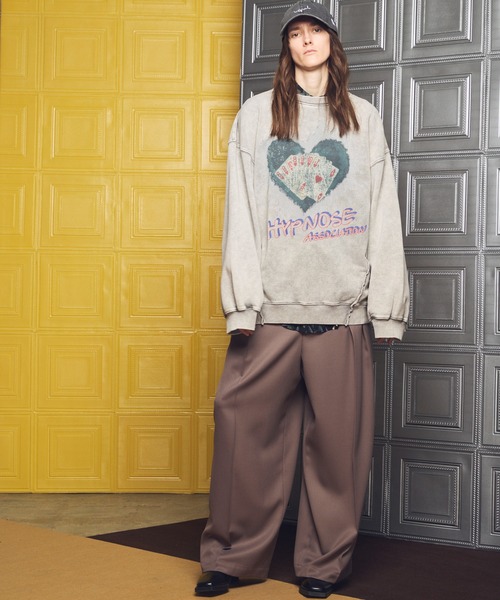MAISON SPECIAL(メゾンスペシャル)の「《UNISEX》Clear Trichotine Two-tuck Prime-Wide Slacks/クリアトリコチンプライムワイドツータックスラックス【MAISON SPECIAL/メゾンスペシャル】■セットアップ対応■(スラックス・メンズ・ネイビー/グレイッシュベージュ/ブラック・2/1/0)」の8枚目の写真