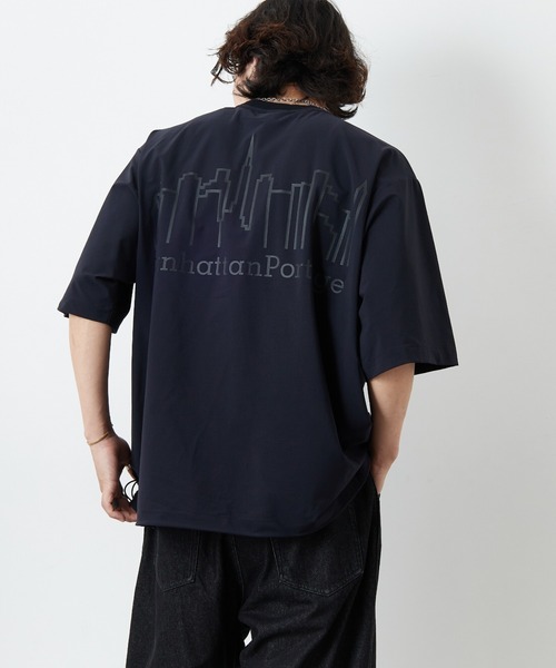 MANHATTAN PORTAGE 4WAY стретч рюкзак‑сумка с принтом Backprint T‑shirt