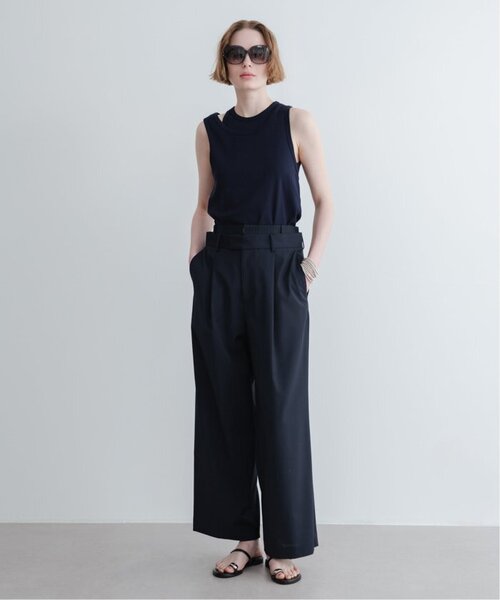 CALMER(カルメール)の「《追加》Layering タンク(タンクトップ・レディース・キャメル/ネイビー・FREE)」の4枚目の写真
