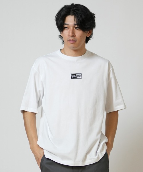 NEW ERA(ニューエラ)の「NEW ERA/ニューエラ 半袖 Tシャツ オーバーサイズド コットン Box Logo Embroidery(Tシャツ/カットソー・メンズ・ホワイト/ブラック・XL/L/M/XXL)」の18枚目の写真
