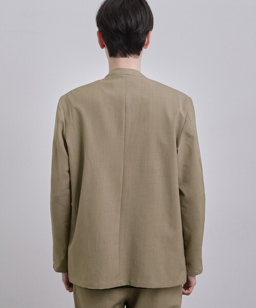 tk.TAKEO KIKUCHI(ティーケータケオキクチ)の「【セットアップ対応可】カルゼノーカラージャケット(ノーカラージャケット・メンズ・ベージュ/ブラック/ネイビー・03/04/02)」の12枚目の写真