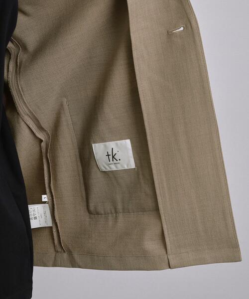 tk.TAKEO KIKUCHI(ティーケータケオキクチ)の「【セットアップ対応可】カルゼノーカラージャケット(ノーカラージャケット・メンズ・ベージュ/ブラック/ネイビー・03/04/02)」の7枚目の写真